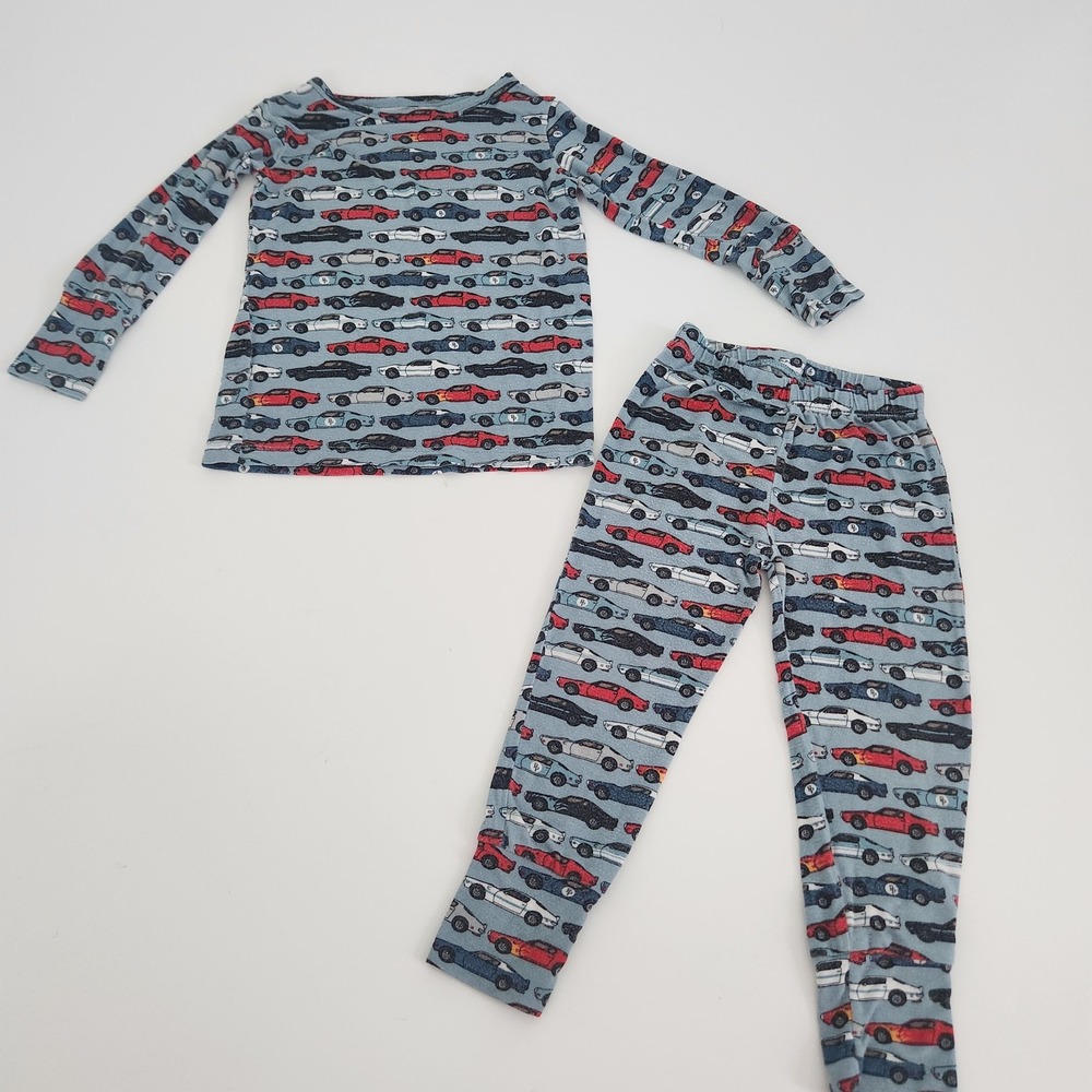 Posh‎ Peanut 18-24M Race Car Bamboo Viscose Long Sleeve Pajama Set